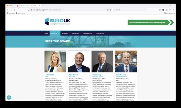 D-Drill & Sawing MD, Julie White, Appointed Chair of Build UK