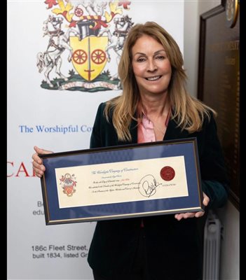 Julie White - Accepted into The Worshipful Company of Constructors